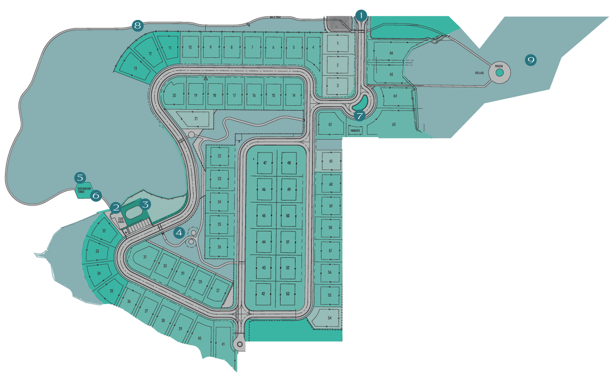 Map with common areas