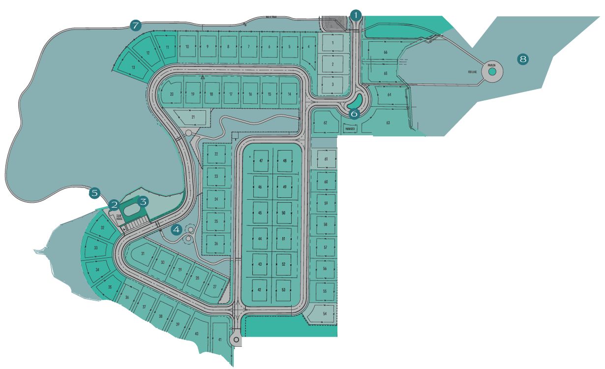 Map with common areas